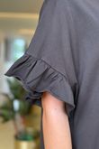 Made in Italy Summer Oscar Pure Cotton T Shirt Dress Coffee Bean /16 =